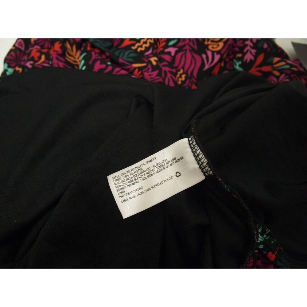 NWT Ava Viv Target Womens Dress 3X Mesh Floral Ruched Bodycon Midi Sleeveless - Picture 6 of 7